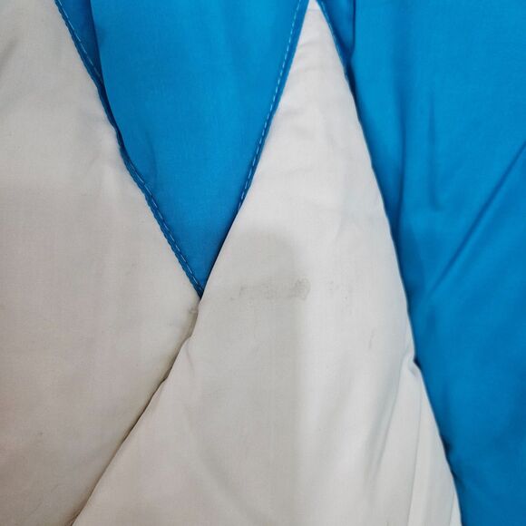 GOAT VTG Down Blend Thick Puffer Coat So 80s Aspen Mixer Apres Neon Ski Party L - Picture 11 of 13